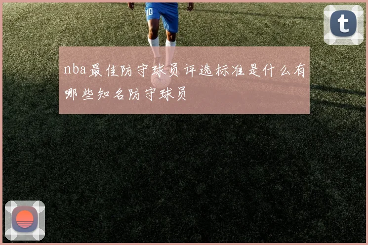 nba最佳防守球员评选标准是什么有哪些知名防守球员